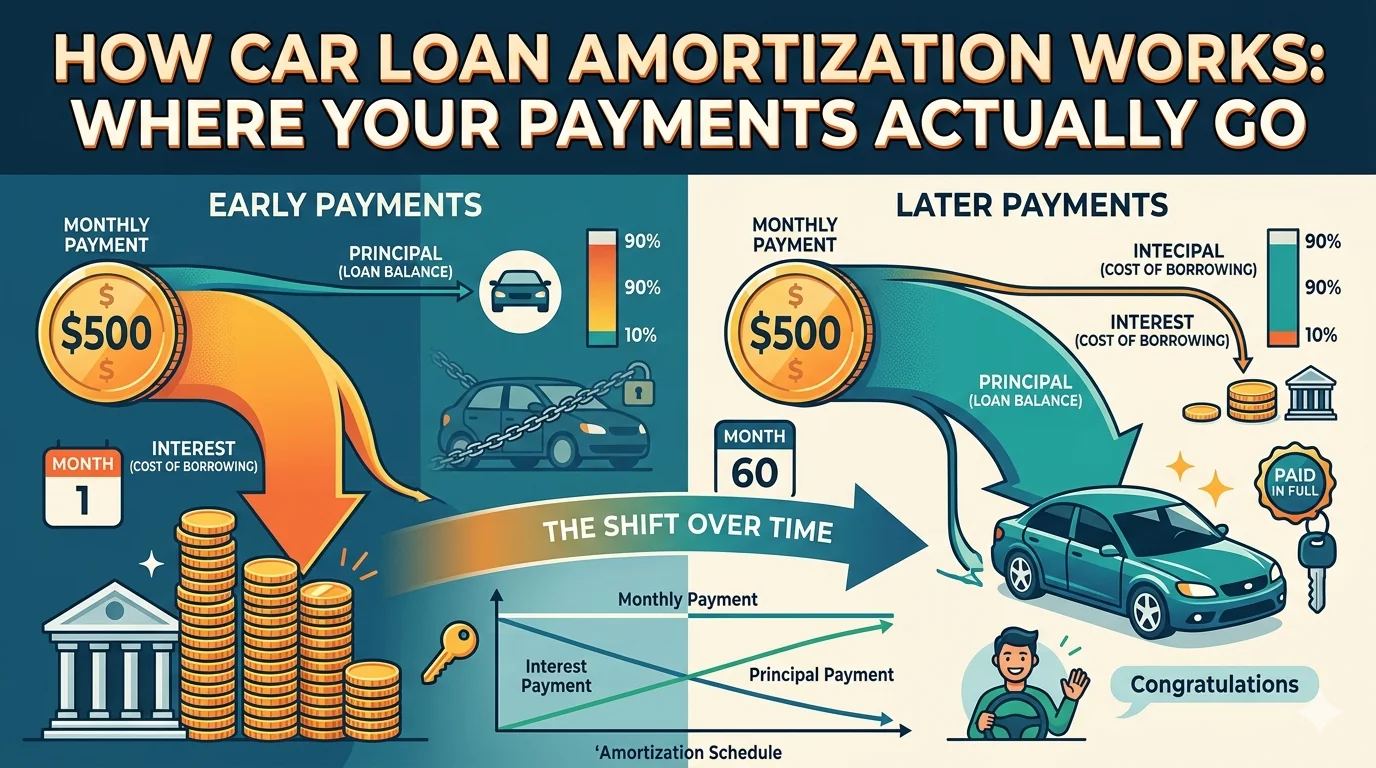 How Car Loan Amortization Works: Where Your Payments Actually Go