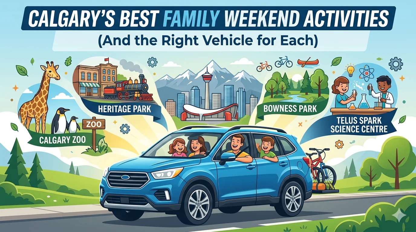 Calgary's Best Family Weekend Activities (And the Right Vehicle for Each)