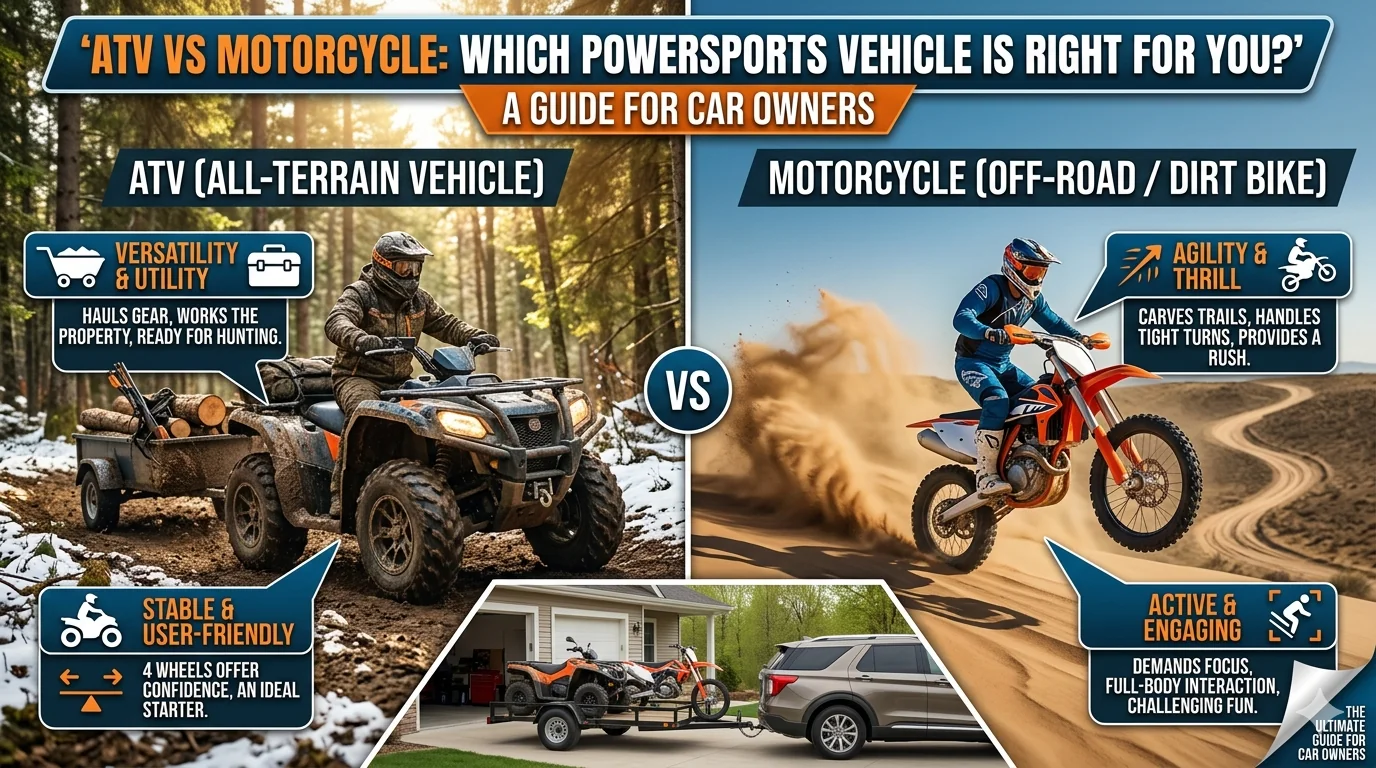 ATV vs Motorcycle: Which Powersports Vehicle Is Right for You?