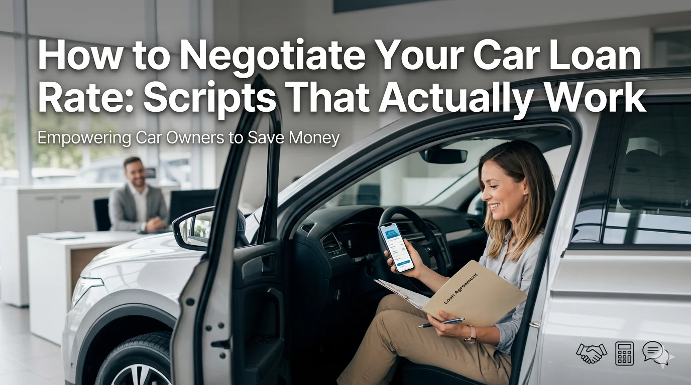 How to Negotiate Your Car Loan Rate: Scripts That Actually Work