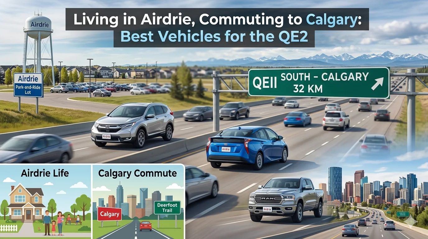 Living in Airdrie, Commuting to Calgary: Best Vehicles for the QE2