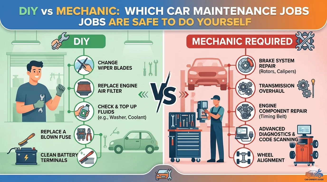 DIY vs Mechanic: Which Car Maintenance Jobs Are Safe to Do Yourself