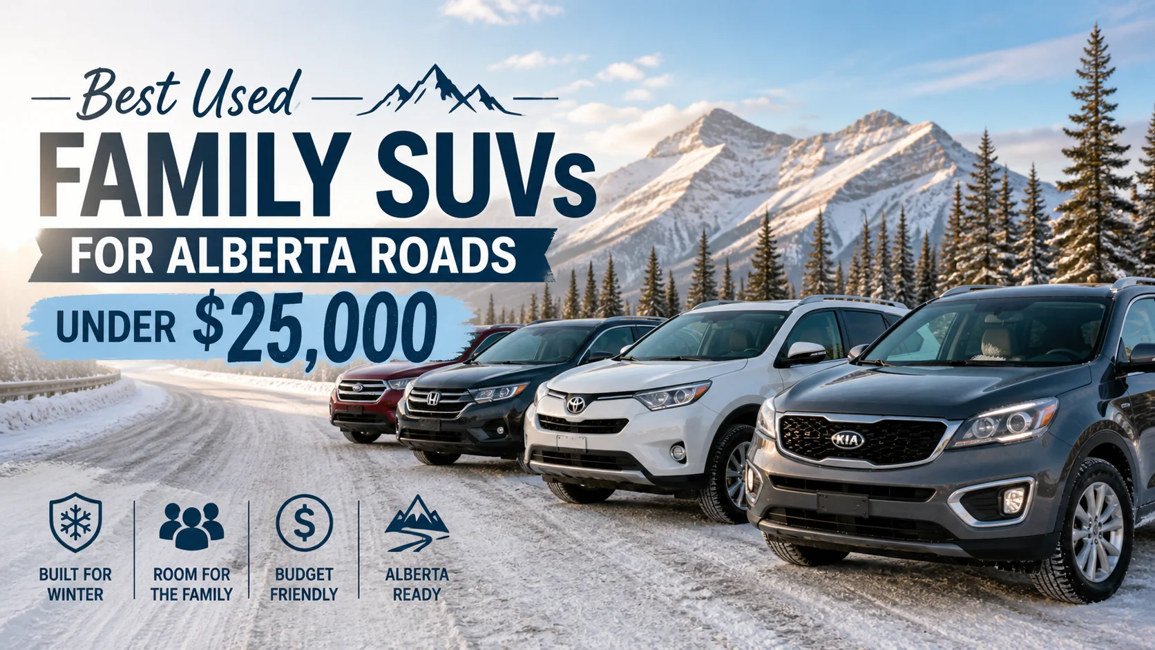 Best Used Family SUVs for Alberta Roads Under $25,000