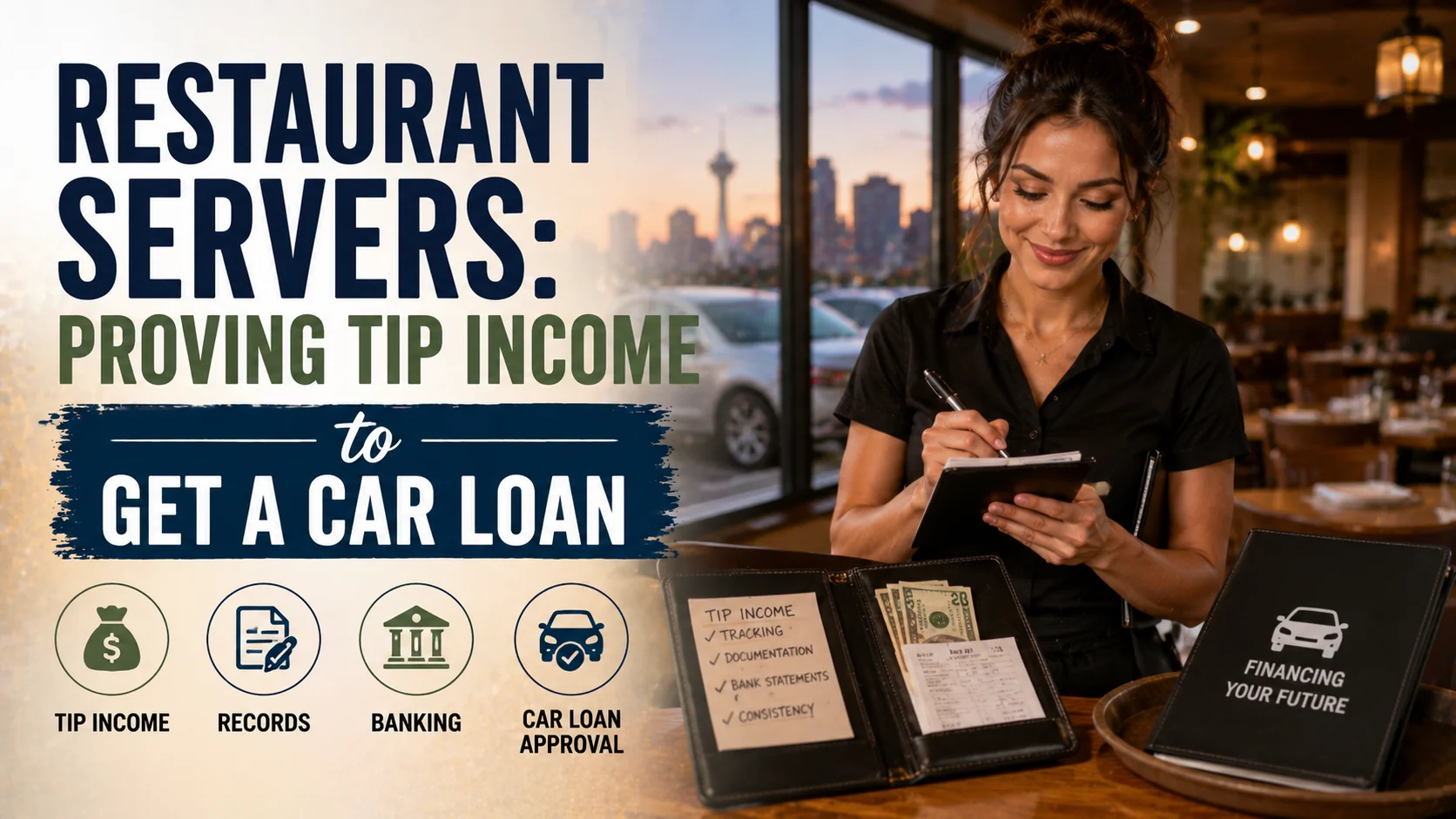 Restaurant Servers: Proving Tip Income to Get a Car Loan