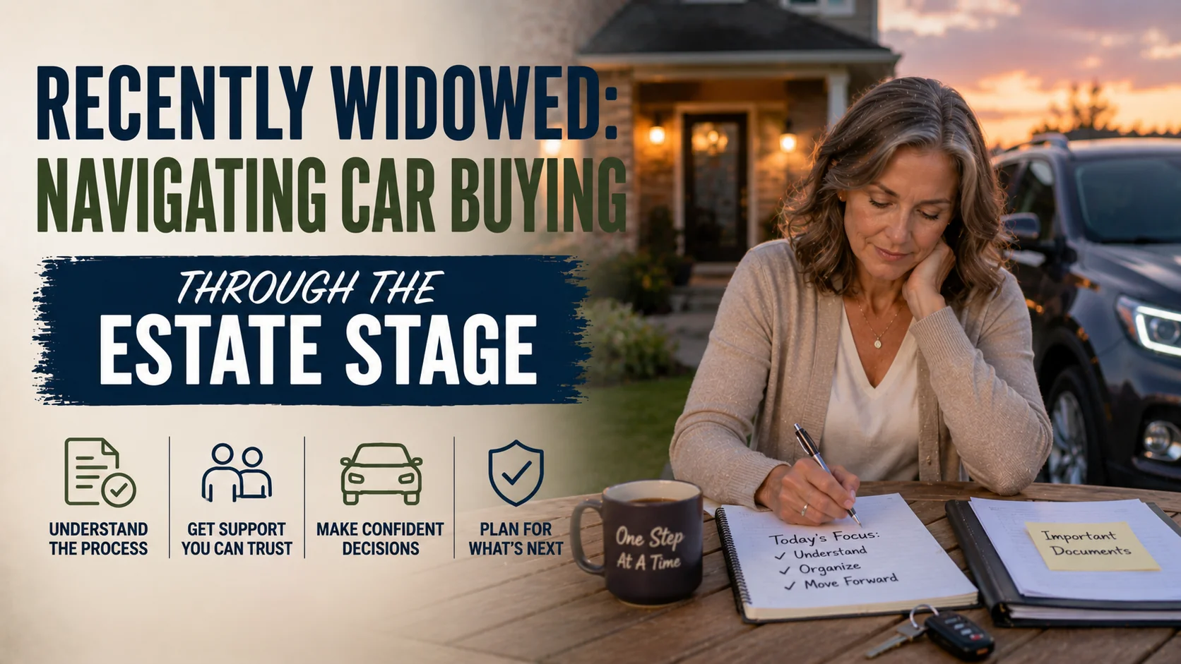 Recently Widowed: Navigating Car Buying Through the Estate Stage