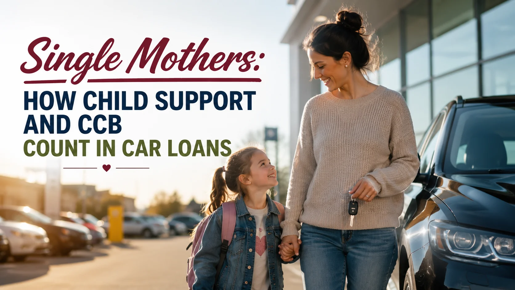 Single Mothers: How Child Support and CCB Count in Car Loans