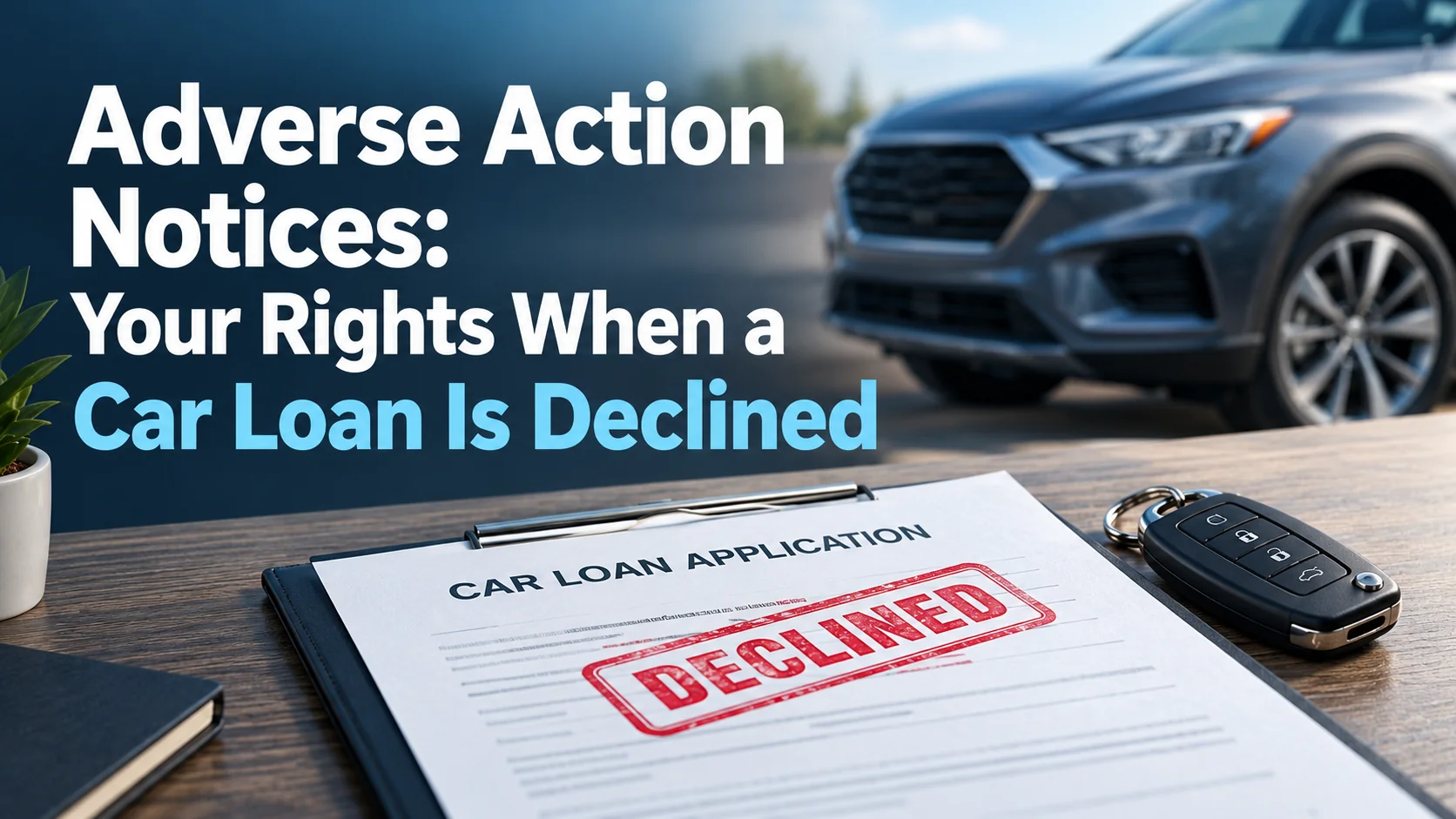 Adverse Action Notices: Your Rights When a Car Loan Is Declined