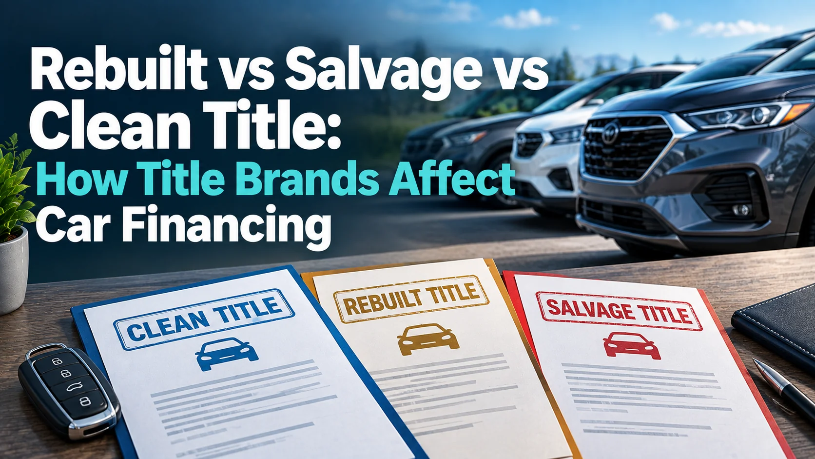 Rebuilt vs Salvage vs Clean Title: How Title Brands Affect Car Financing
