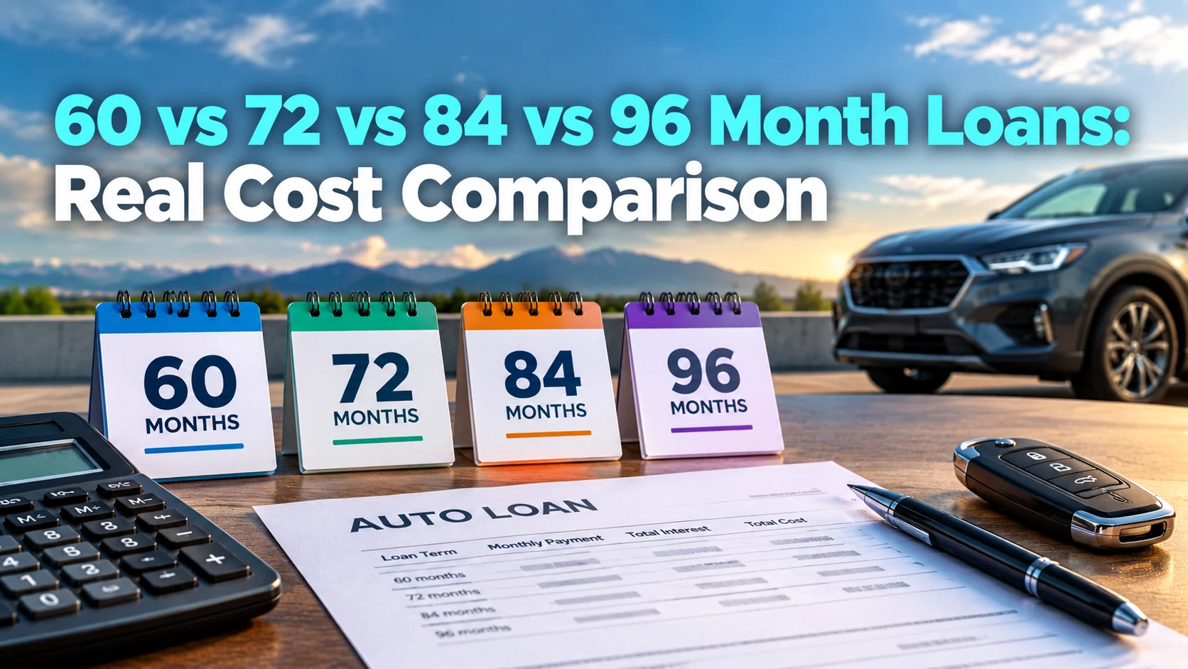 60 vs 72 vs 84 vs 96 Month Loans: Real Cost Comparison