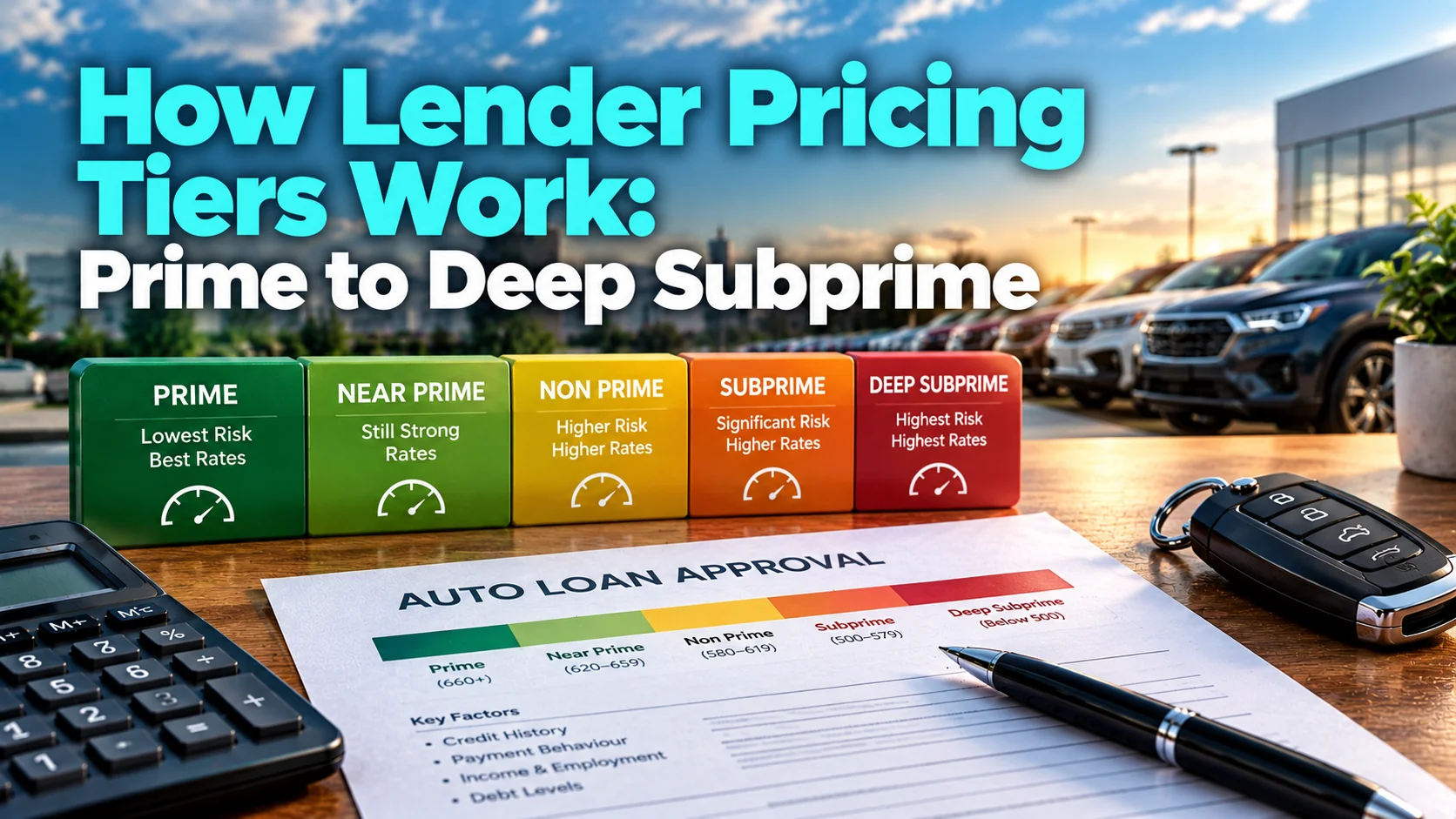 How Lender Pricing Tiers Work: Prime to Deep Subprime